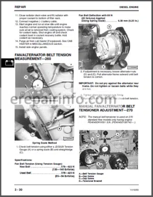 Photo 5 - JD 260 270 Technical Repair Manual Skid Steer TM1780