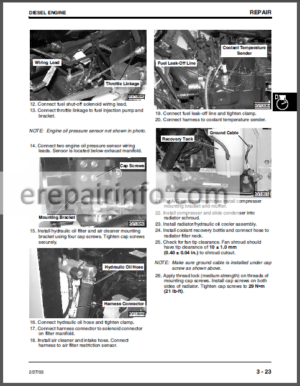 Photo 4 - JD 240 250 Technical Manual Skid Steer Loader TM1747