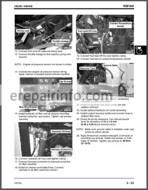 Photo 3 - JD 240 250 Technical Manual Skid Steer Loader TM1747