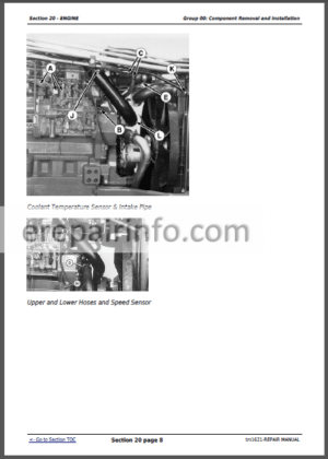 Photo 3 - JD 8100T 8200T 8300T 8400T 8110T 8210T 8310T 8410T Technical Repair Manual TM1621