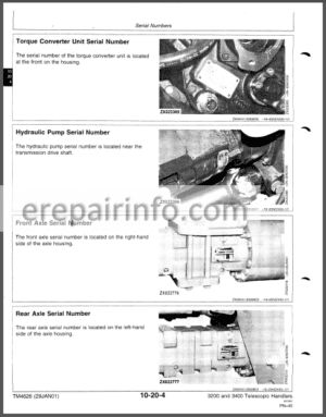Photo 7 - JD 3200 3400 Repair Manual TM4626