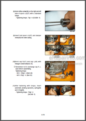 Photo 8 - Hyundai R290LC-7A Repair Manual Crawler Excavator