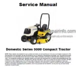 Photo 4 - Cub Cadet 5000 Series Service Manual Compact Tractor