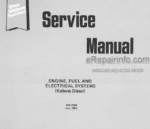 Photo 4 - Cub Cadet Engine Fuel And Electrical Systems Service Manual Kubota Diesel