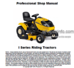 Photo 3 - Cub Cadet I Series Professional Shop Manual Riding Tractors