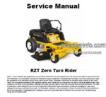 Photo 4 - Cub Cadet RZT Zero Turn Service Manual Rider
