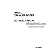 Photo 4 - Fiatallis FD195L Operation And Maintenance Service Manual Crawler Dozer