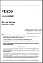 Photo 4 - Fiatallis FD255 Operation And Maintenance Service Manual Crawler Dozer