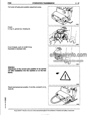Photo 2 - Fiatallis FD80 Operation And Maintenance Instruction Manual Crawler Dozer