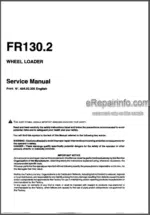 Photo 4 - Fiatallis FR130.2 Operation Maintenance And Service Manual Wheel Loader