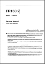 Photo 4 - Fiatallis FR160.2 Operation Maintenance And Service Manual Wheel Loader