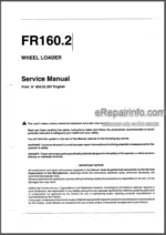 Photo 4 - Fiatallis FR160.2 Operation Maintenance And Service Manual Wheel Loader