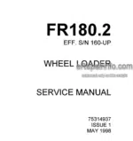 Photo 4 - Fiatallis FR180.2 Operation Maintenance And Service Manual Wheel Loader