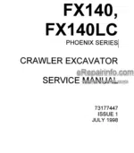 Photo 4 - Fiatallis FX140 FX140 LC Phoenix Series Operation Maintenance / Parts Catalog And Service Manual Crawler Excavator