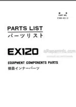 Photo 3 - Hitachi EX120 Parts List And Parts Components Hydraulic Excavator P12H-B1-7