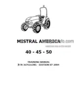 Photo 3 - Landini Mistral America 40 45 50 Training Repair Manual Tractors