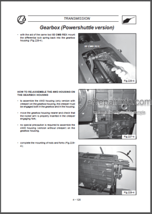 Photo 2 - Landini Rex 60 70 80 75 GE 85 GE 95 GE 105 GE F GT Training Repair Manual Tractors