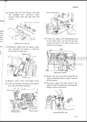 Photo 13 - Mitsubishi MT160 160D MT180 180D MT180D 180HD Repair Manual Tractors