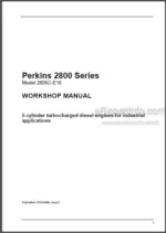 Photo 5 - Perkins 2800 Series 2806C-E16 Workshop Manual Diesel Engines