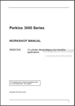 Photo 4 - Perkins 3000 Series 3012 CV12 Workshop Manual Diesel Engines