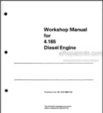 Photo 4 - Perkins 4.165 Workshop Manual Diesel Engine