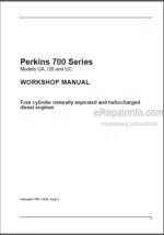 Photo 4 - Perkins 700 Series UA UB UC Workshop Manual Diesel Engines