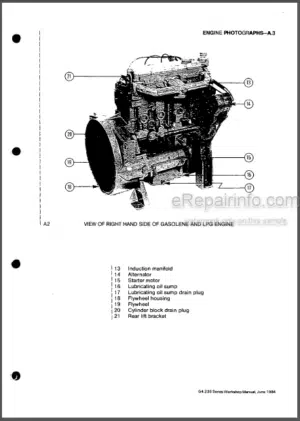 Photo 7 - Perkins 4.41 Series Model LM Workshop Manual Diesel Engine