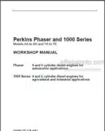 Photo 4 - Perkins Phaser 1000 Series AA To AH And YA To YE Workshop Manual Diesel Engines