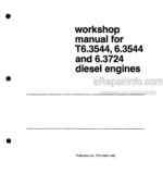 Photo 4 - Perkins T6.3544 6.3544 6.3724 Workshop Manual Diesel Engines