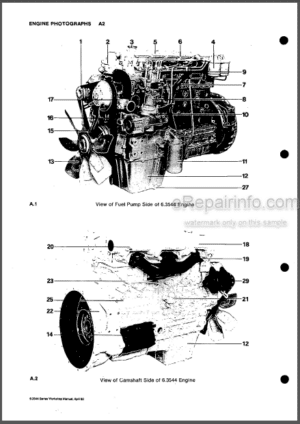 Photo 8 - Perkins 700 Series UA UB UC Workshop Manual Diesel Engines