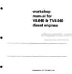 Photo 5 - Perkins V8.640 TV8.64 Workshop Manual Diesel Engines