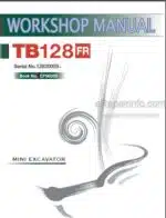 Photo 4 - Takeuchi TB128FR Workshop Manual Mini Excavator