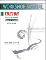 Photo 4 - Takeuchi TB215R Workshop Manual Mini Excavator