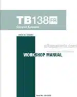 Photo 5 - Takeuchi TB138FR Workshop Manual Compact Excavator CG5E001