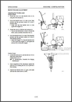 Photo 12 - Takeuchi TB138FR Workshop Manual Compact Excavator CG5E001