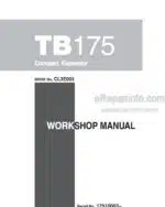 Photo 4 - Takeuchi TB175 Workshop Manual Compact Excavator