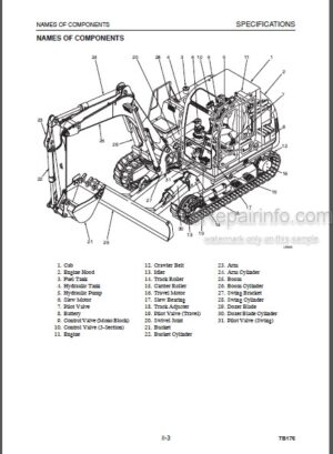 Photo 8 - Takeuchi TB138FR Workshop Manual Compact Excavator CG5E001
