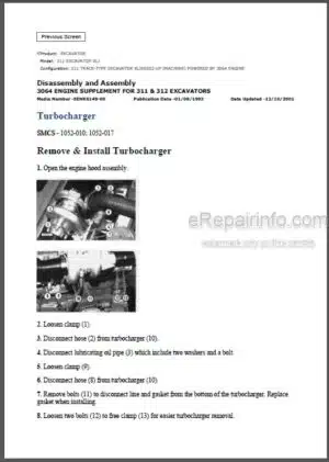 Photo 8 - Caterpillar 277C Repair Manual Multi Terrain Loader