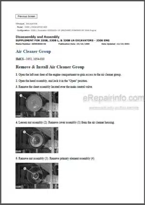 Photo 7 - Caterpillar 247B 257B Repair Manual Multi Terrain Loader