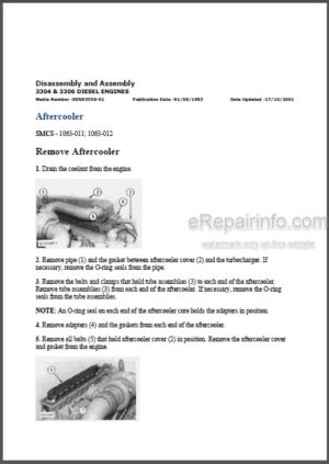 Photo 9 - Caterpillar 350 350L Repair Manual Excavator SN 2ZL 3ML 8HK 9FL