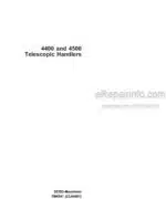 Photo 4 - John Deere 4400 4500 Technical Manual Telescopic Handler TM4541