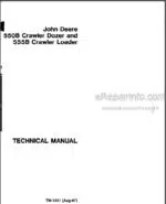 Photo 4 - JD 550B 555B Technical Manual Crawler Dozer Crawler Loader TM1331