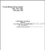 Photo 4 - John Deere 730 733 740 745 750 Technical Manual Front Wheel Drive Axles CTM4820