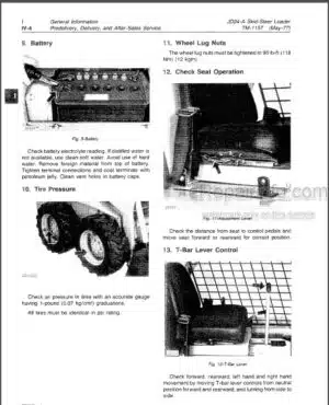 Photo 1 - JD JD24A Technical Manual Skid-Steer Loader TM1157