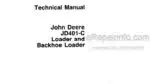 Photo 4 - JD JD401-C Technical Manual Loader Backhoe Loader TM1092