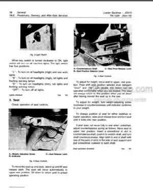 Photo 1 - JD JD510 Technical Manual Loader Backhoe TM1039