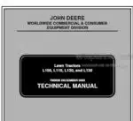 Photo 4 - John Deere L100 L110 L120 L130 Technical Manual Lawn Tractors TM2026