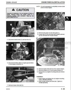 Photo 8 - JD JD646 Technical Manual Compactor TM1073