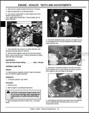 Photo 7 - JD Sabre 1438GS-2046HV Technical Manual Lawn And Garden Tractors TM1769