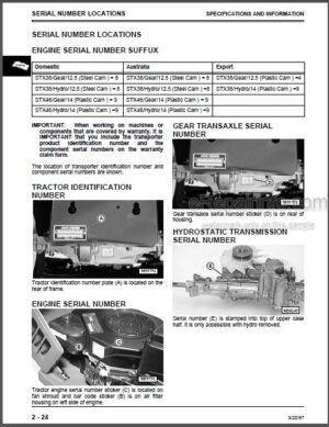 Photo 7 - John Deere Z425 Z435 Z445 Z465 Technical Manual Eztrak Residential Mower TM113019
